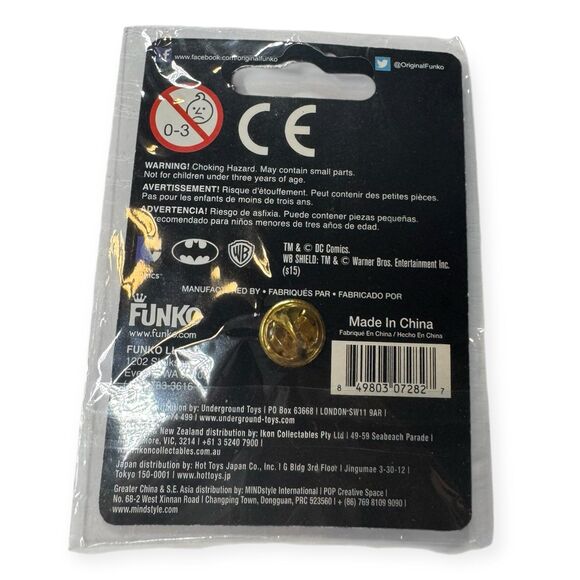 Pop! Pins Harley Quinn Funko DC Pin 3" Pin Batman BNWT - Picture 3 of 3